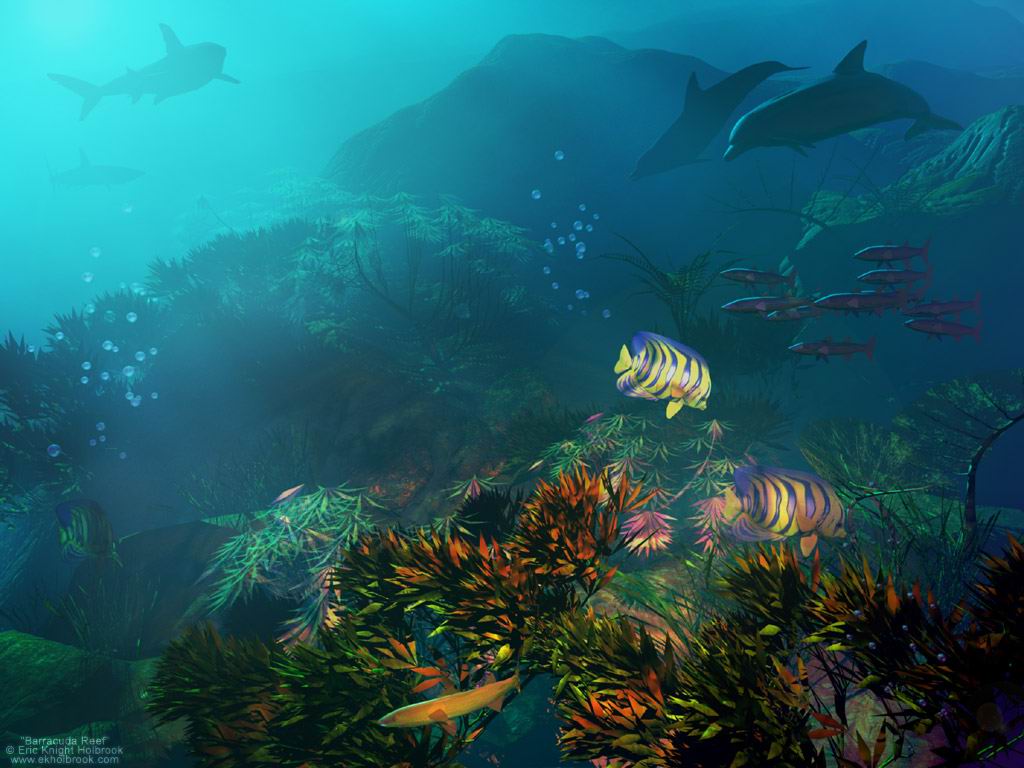 Awesome Blue Sea Desktop Wallpaper