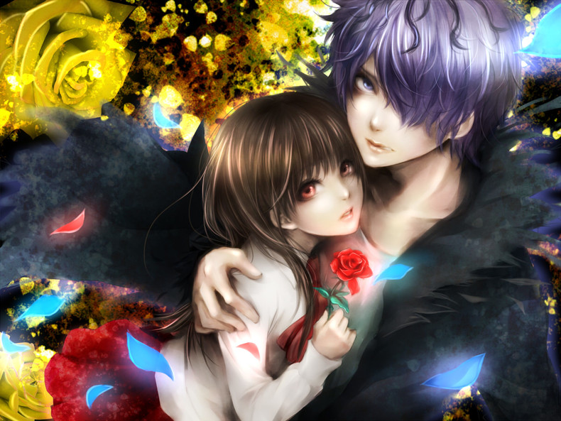 Home Gallery Anime Couples Wallpapers Single rose