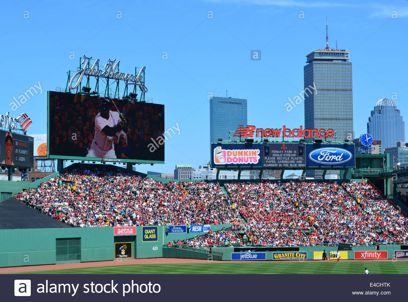 Free download Center field bleachers at Fenway Park Back Bay skyline in