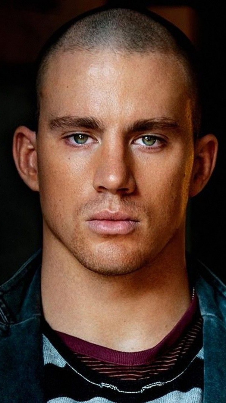 Channing Tatum Actor Face Bald Look Wallpaper Background iPhone