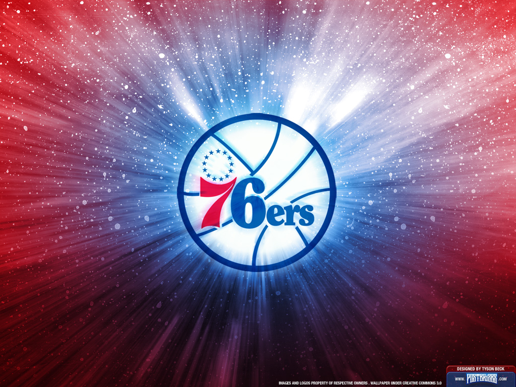 Philadelphia 76ers Is With A Team Logo Wallpaper On Your Puter And