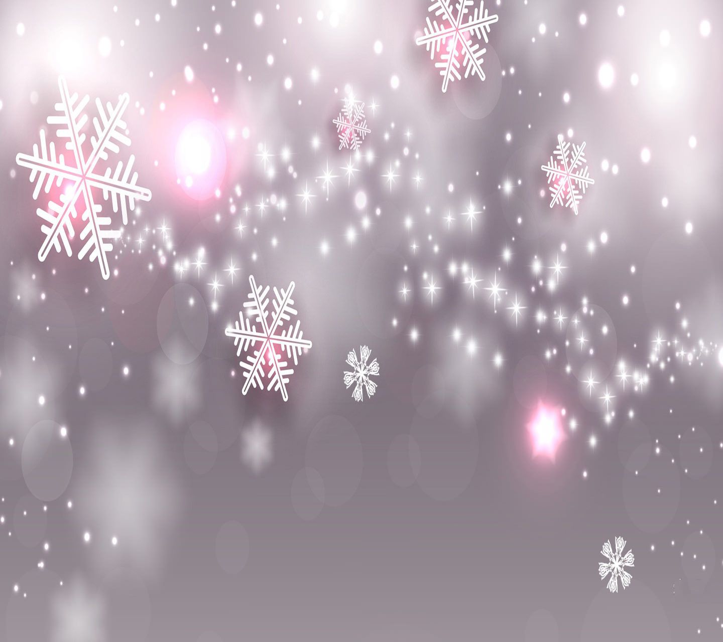 Pink Snowflake Wallpaper