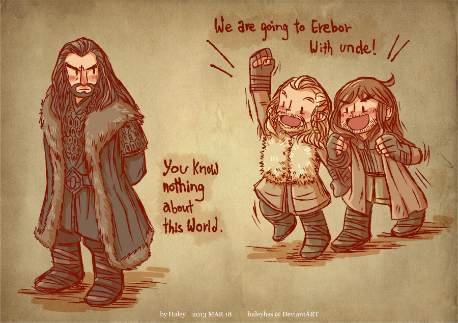 Thorin Fili Kili The Hobbit Fan Art