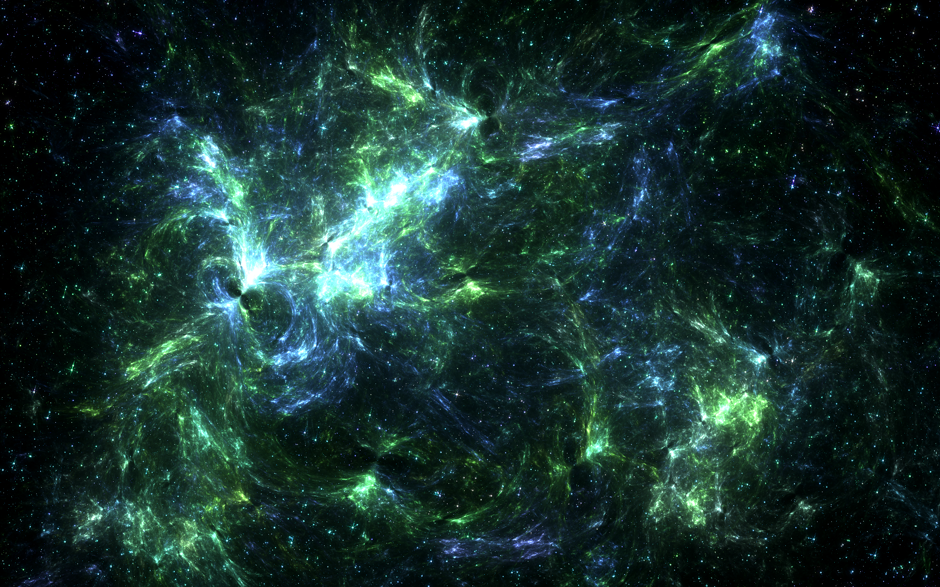 Blue Green Nebula By Darkdissolution Customization Wallpaper