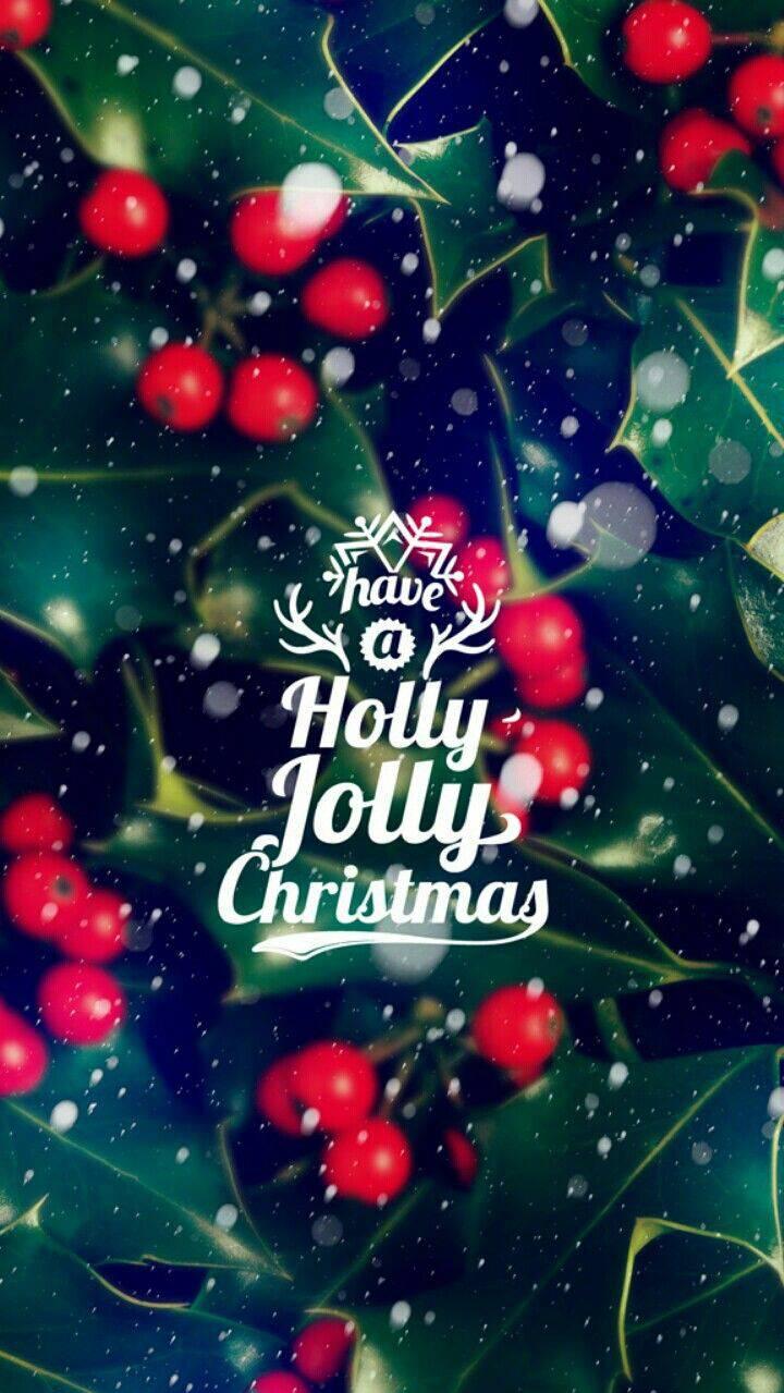 Holly Jolly Christmas iPhone Wallpaper