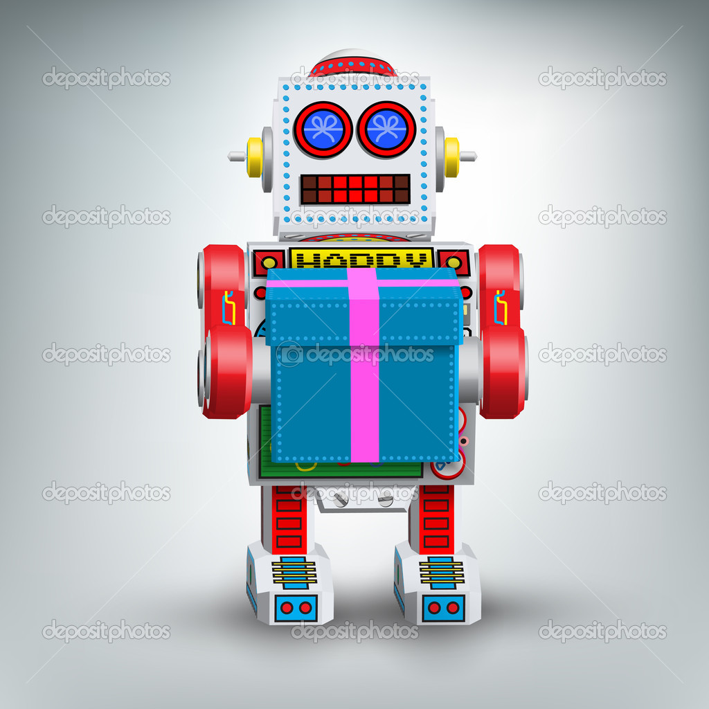 Retro Robot Retro robot illustration toy