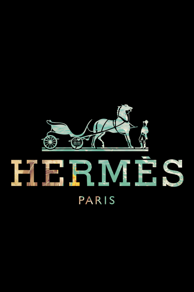 Hermes Paris Logo Wallpaper iPhone