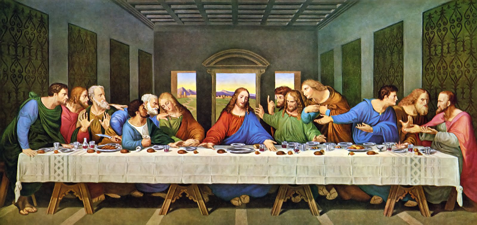Wallpaper Of The Last Supper Jesus And His Disciples Passion For