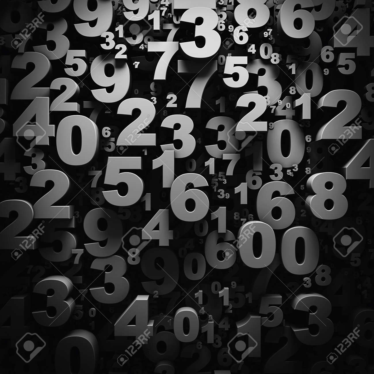 3d Numbers Wallpaper Stock Photo Picture And Royalty Image