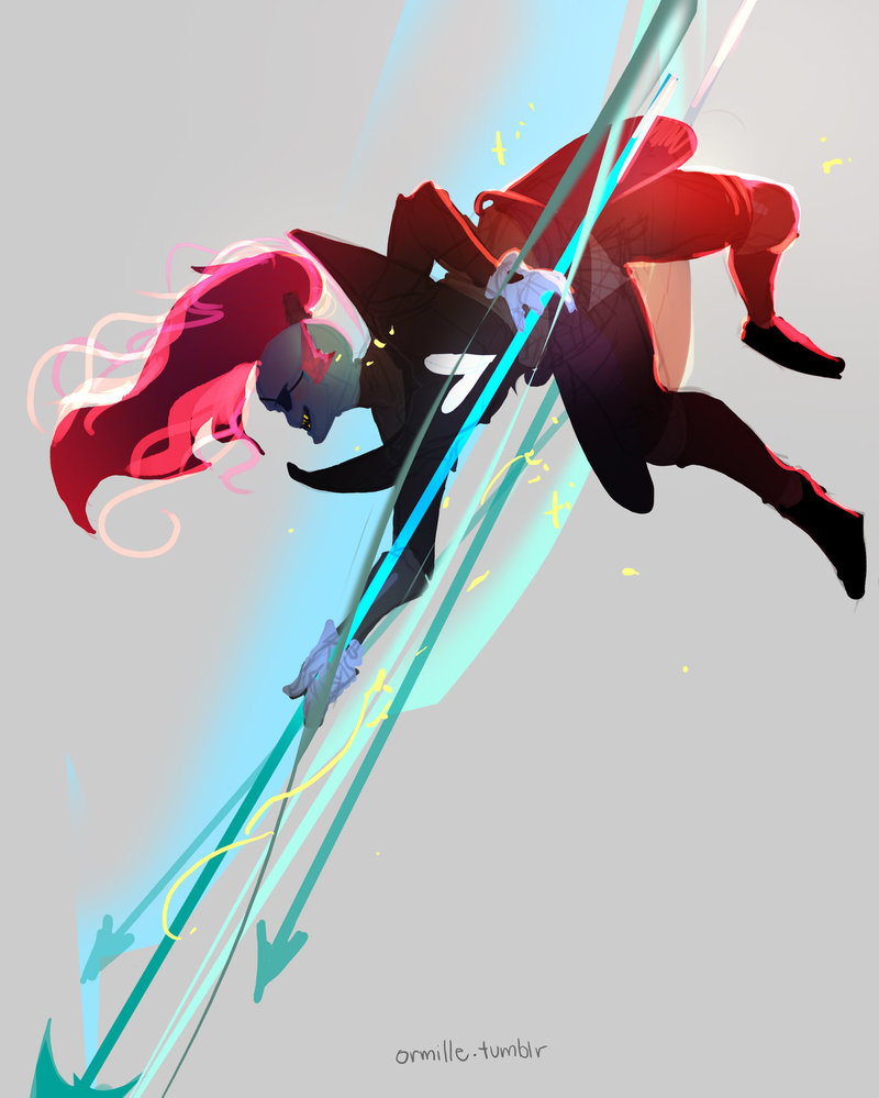 undyne the hero by Ormille on