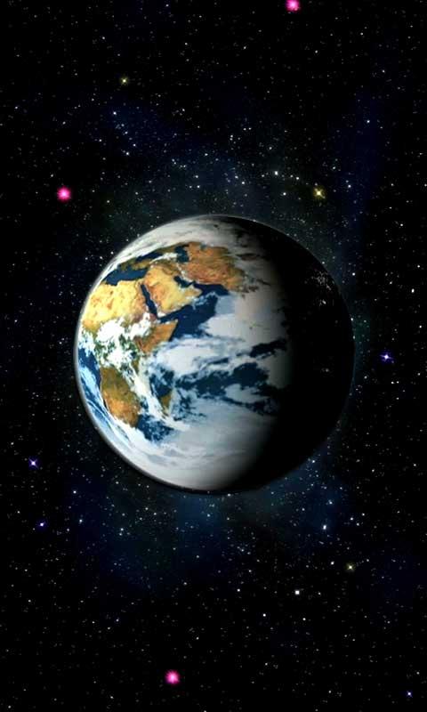 Experience This Awesome Wallpaper Of Our Earth Rotating In The