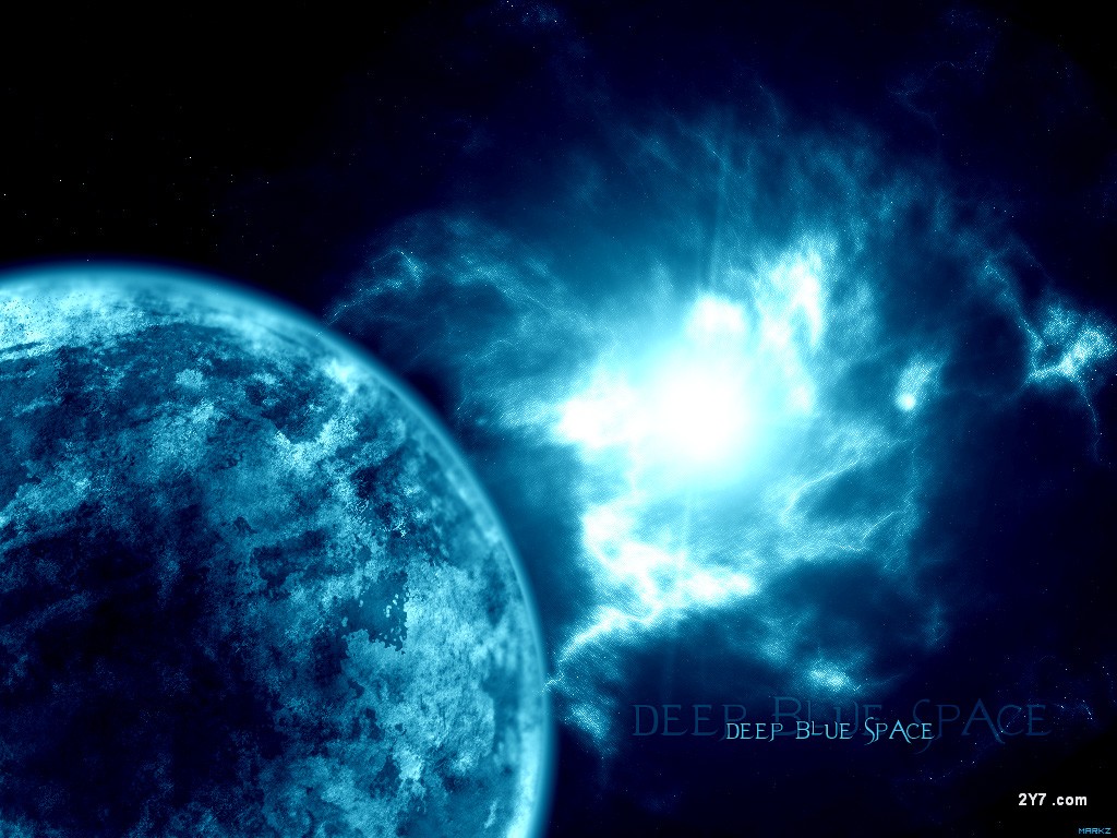 Deep Blue Space By Zkram Photography Desktop Wallpaper