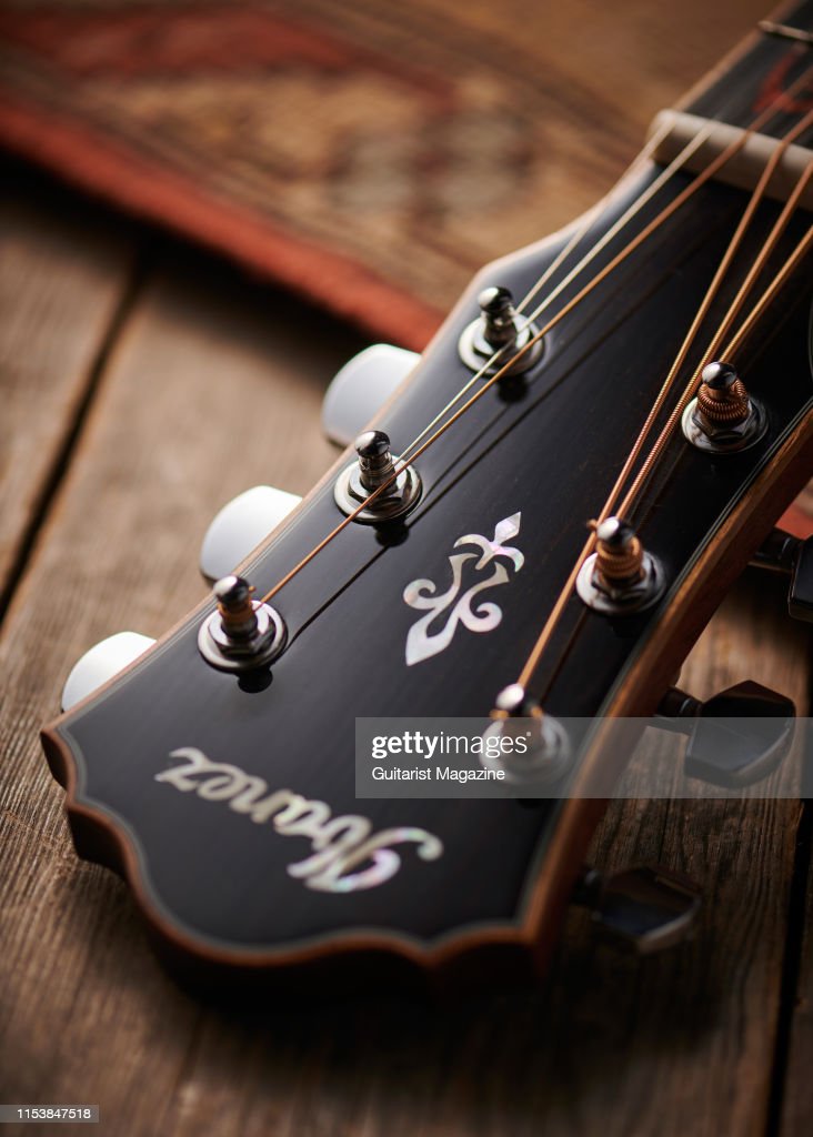 Detail Of The Headstock On An Ibanez Ae255bt Electro Acoustic