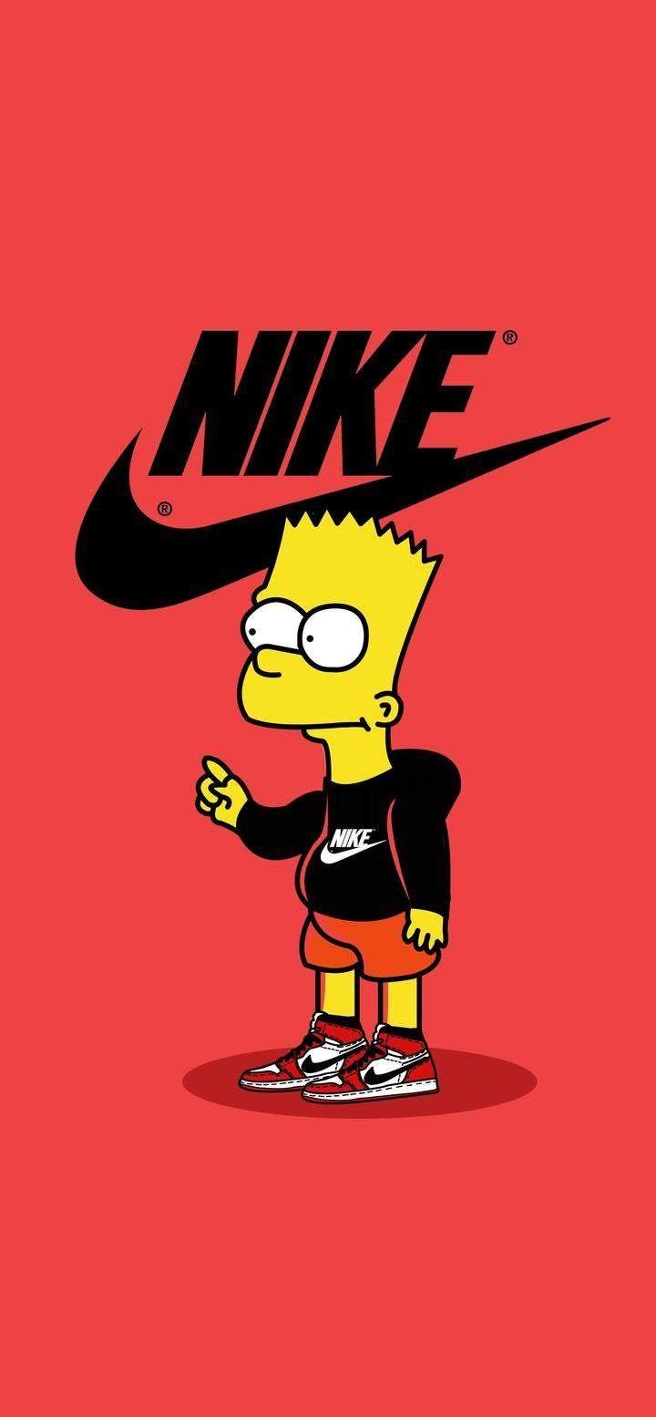 Wallpaper Bart Nike Simpson Art Adidas