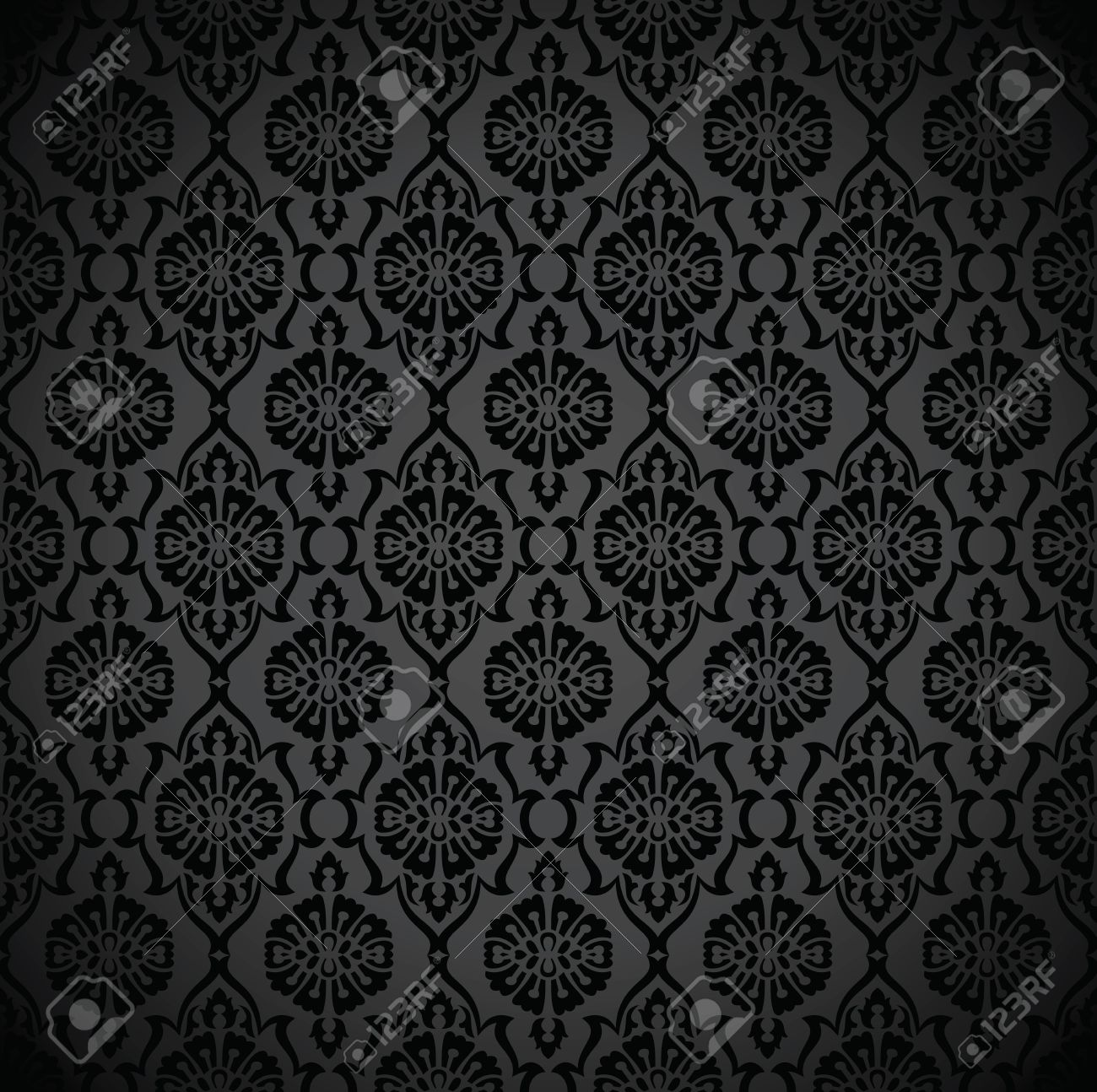 Seamless Rich Black Wallpaper And Background Royalty Cliparts