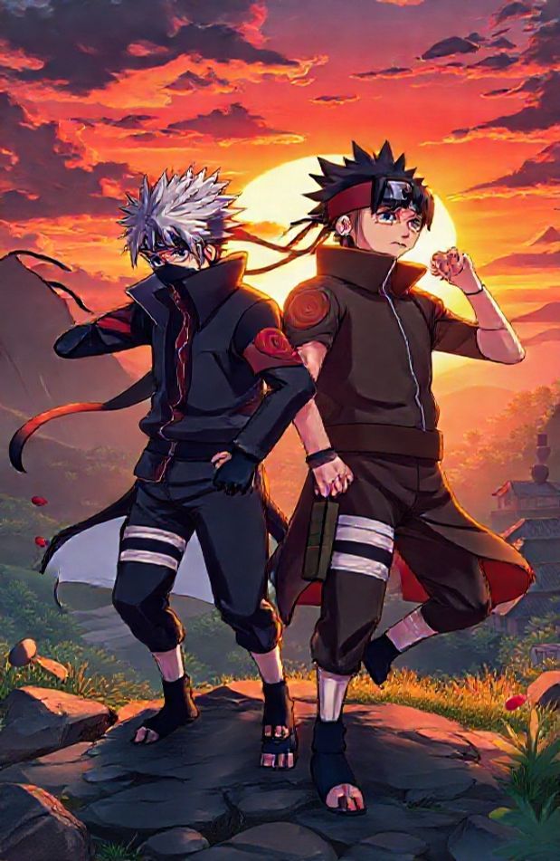 Kakashi And Obito Wallpaper
