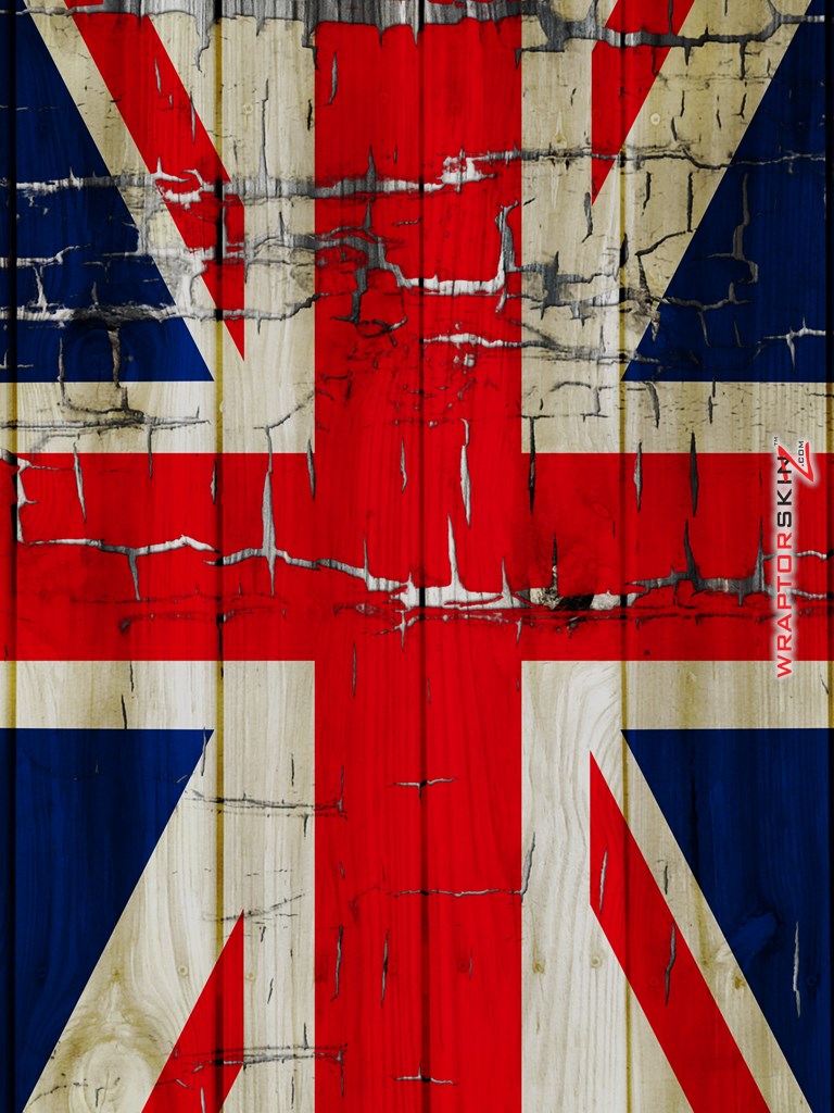 iPad Skin Painted Faded And Cracked Union Jack British Flag Fits