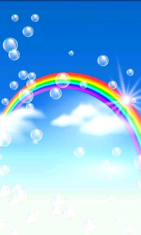 Rainbow Bubbles Live Wallpaper   Android Apps on Google Play