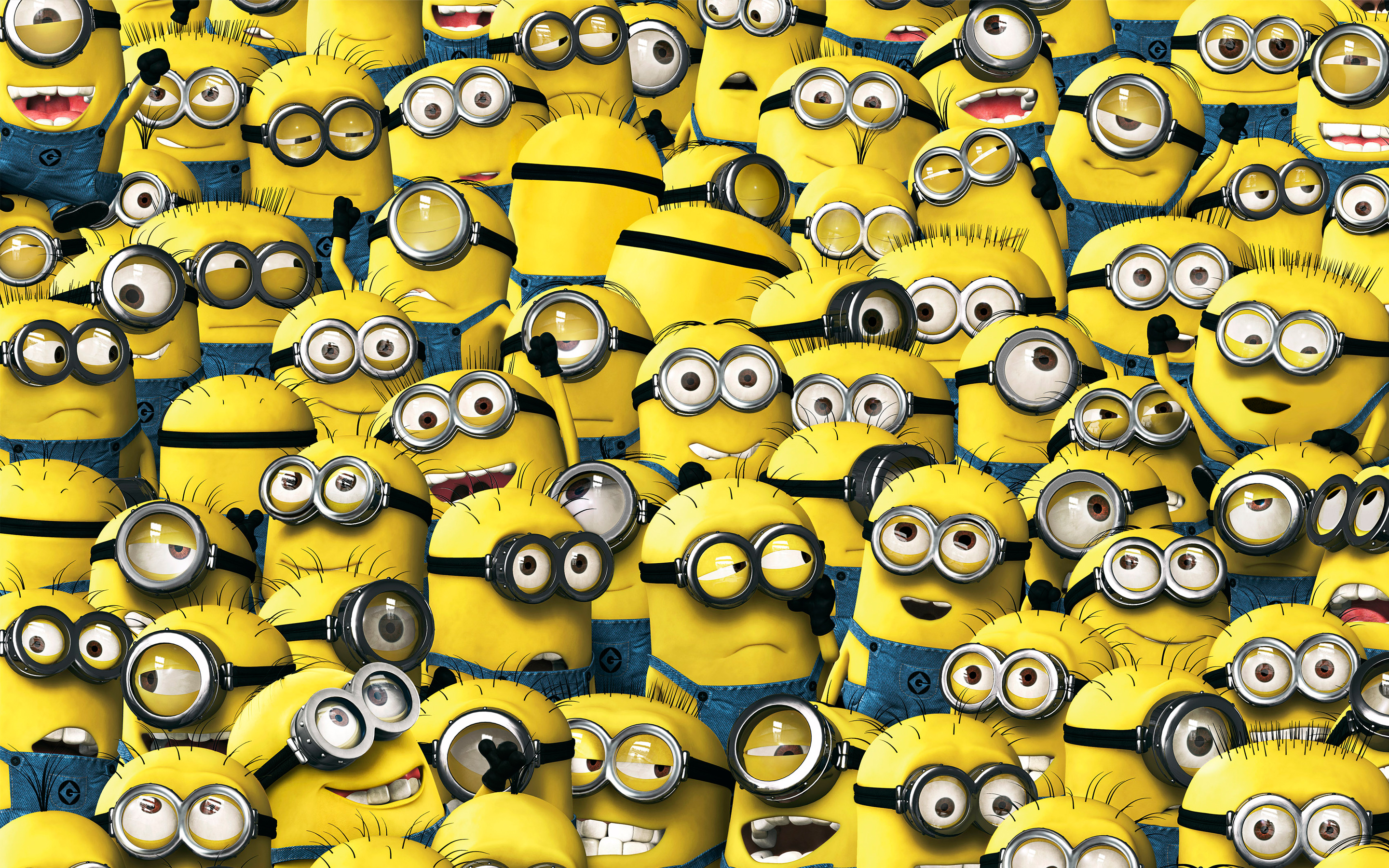A crowd of Minions from Despicable Me