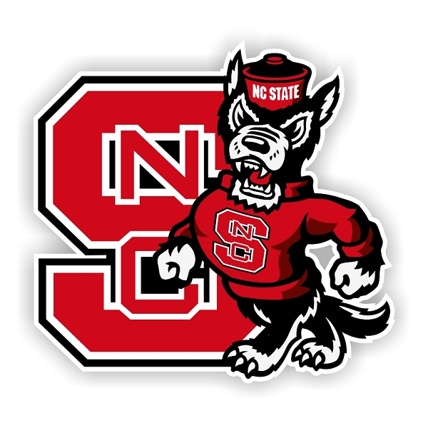 North Carolina State Wolfpack Ncs Mascot Die Cut Decal Sticker