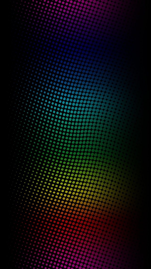 Neon Light Dots Wallpaper iPhone