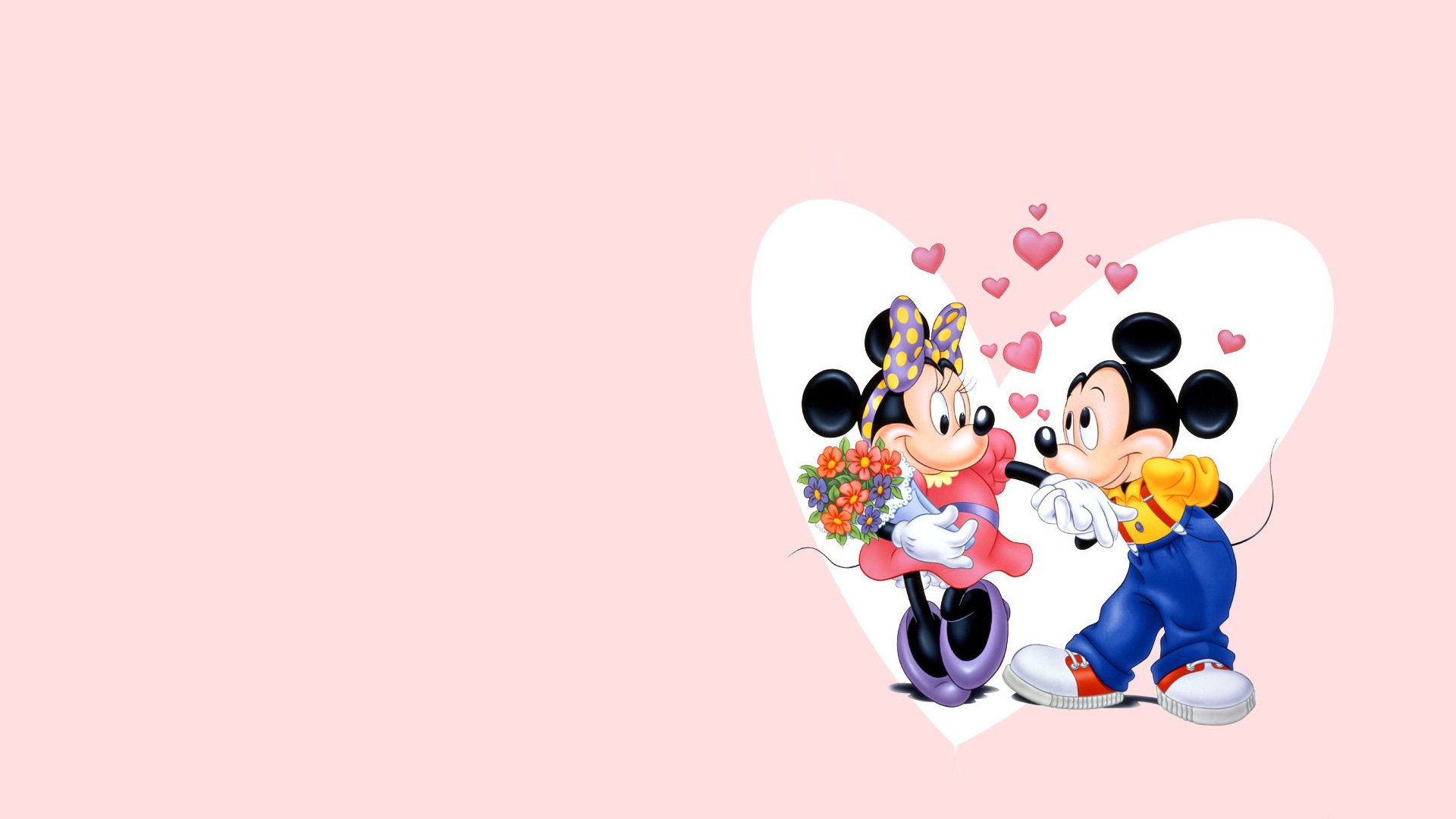  1920 x 1080 Minnie Mouse wallpaper image and choose Set as Background