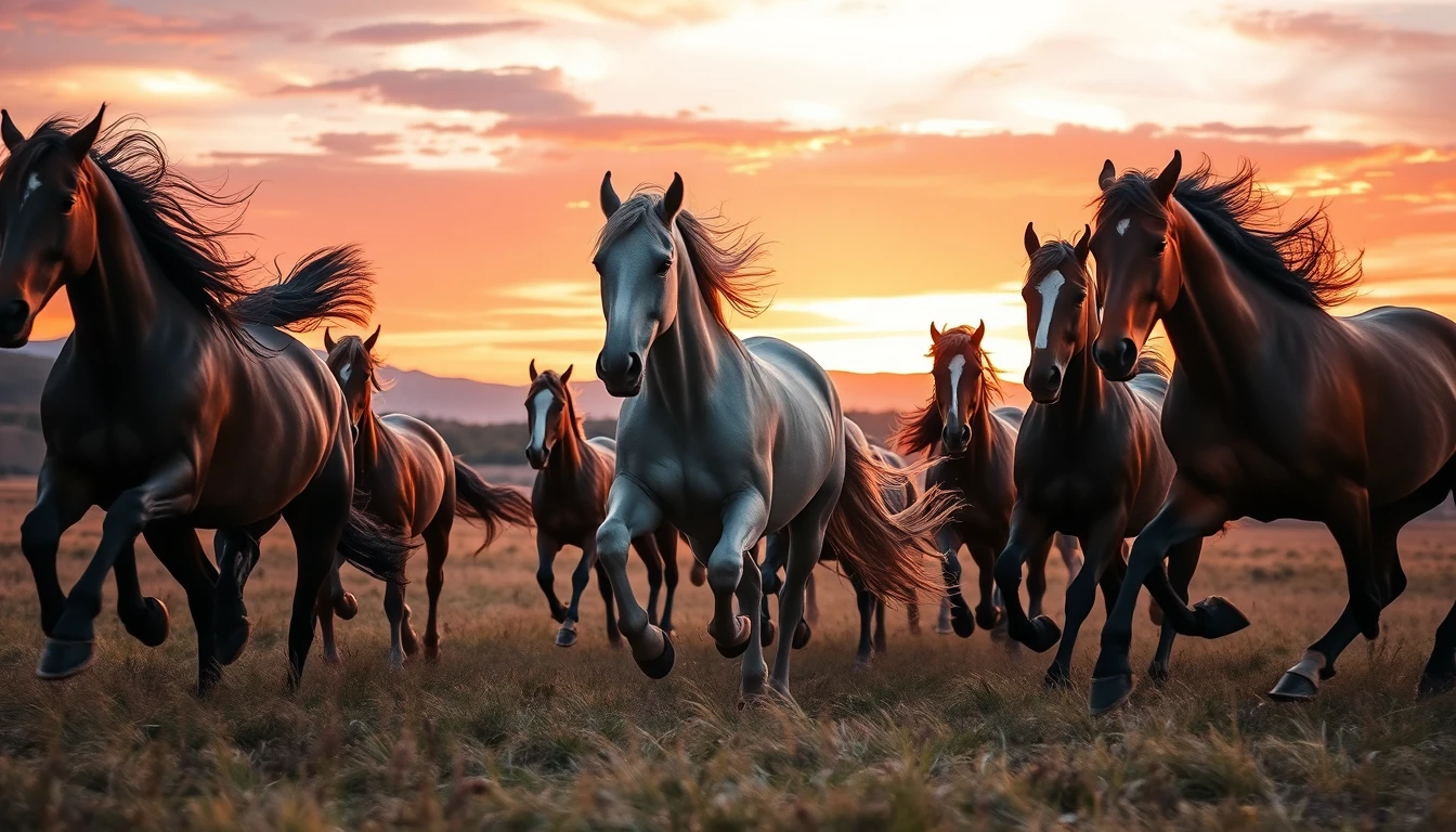 Running Horses Wallpaper