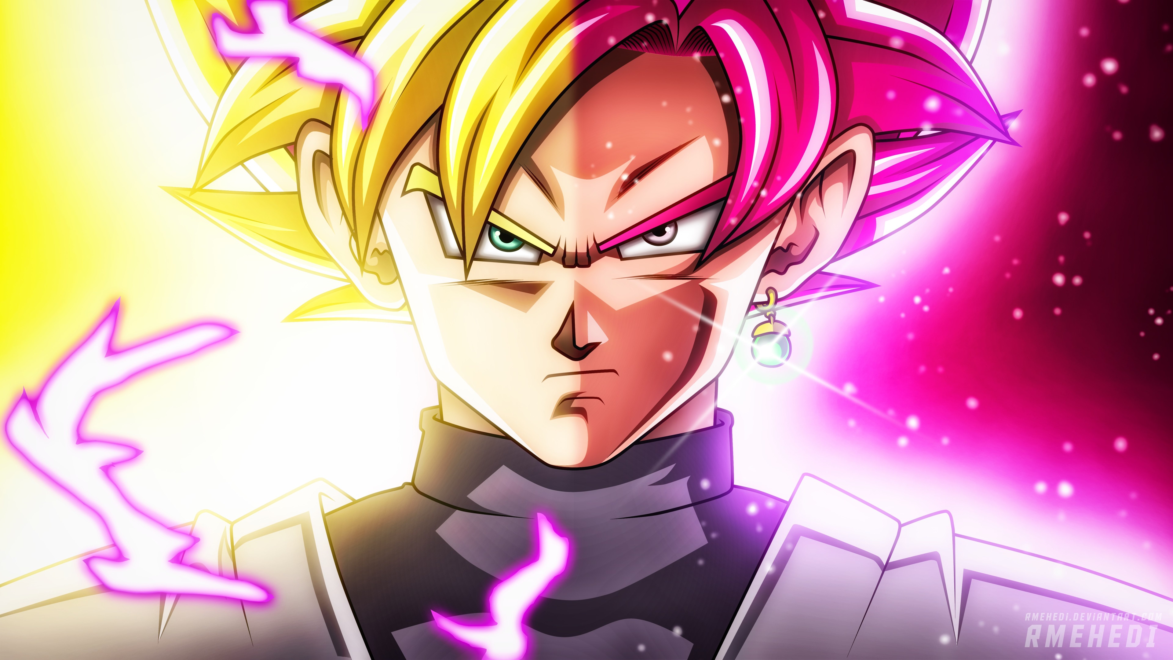 Wallpaper Black Goku Desktop Cute