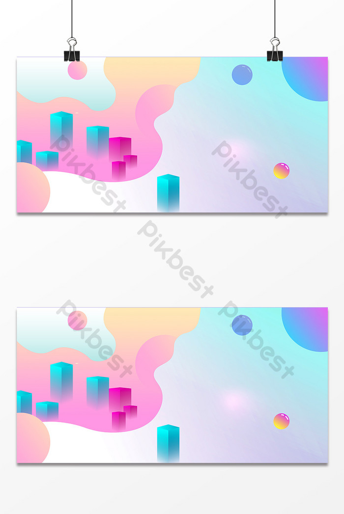 Cartoon Fresh Module Advertising Background Background Psd