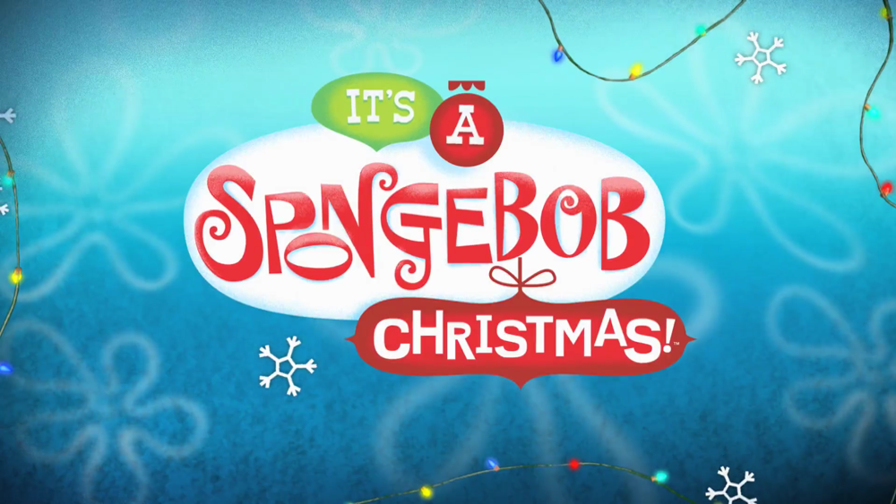 Its A Spongebob Christmas Logo Wallpaper Cute