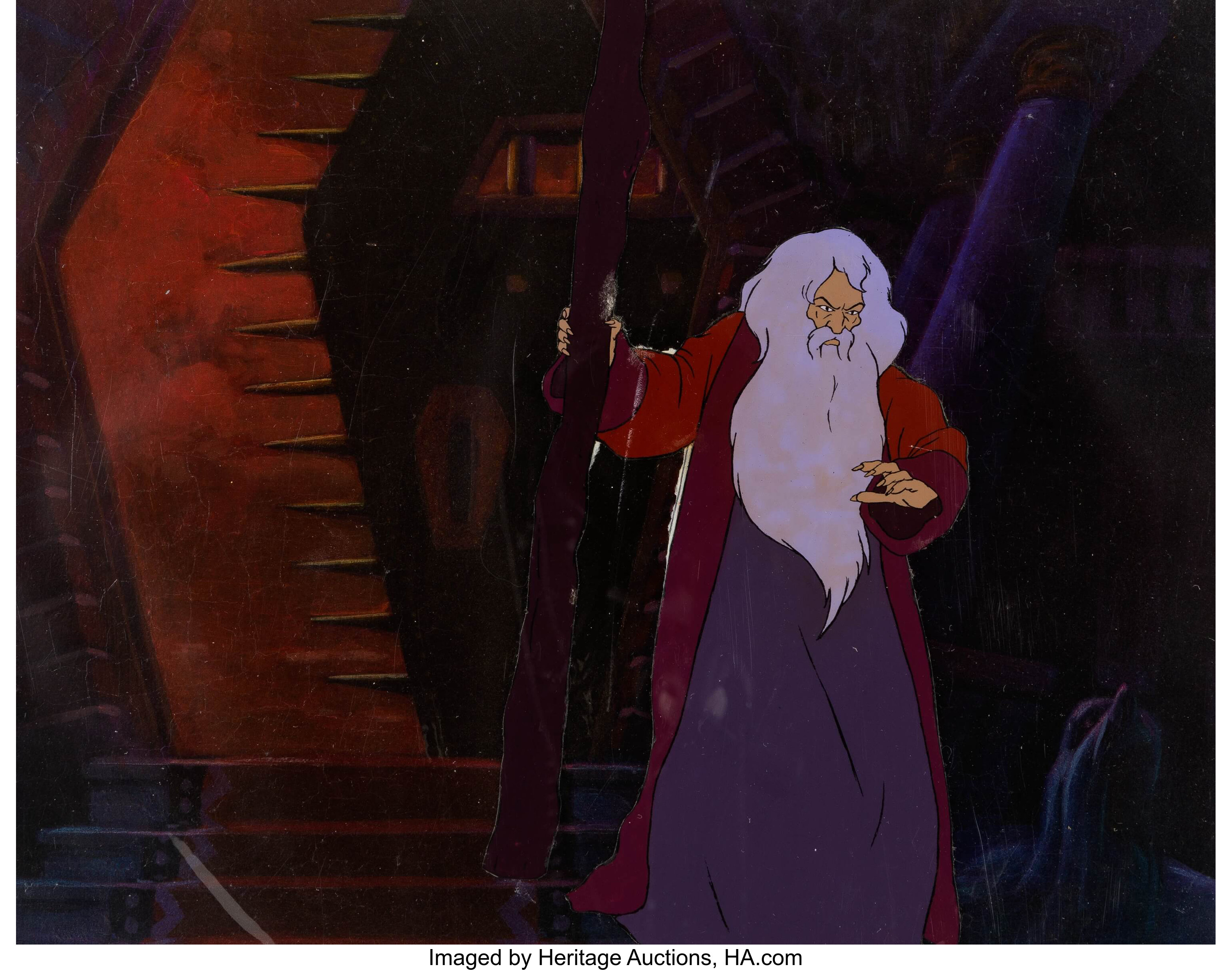The Lord Of Rings Saruman Production Cel And Master Painted
