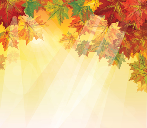 Pretty Autumn backgrounds art vector 03   Vector Background 500x433
