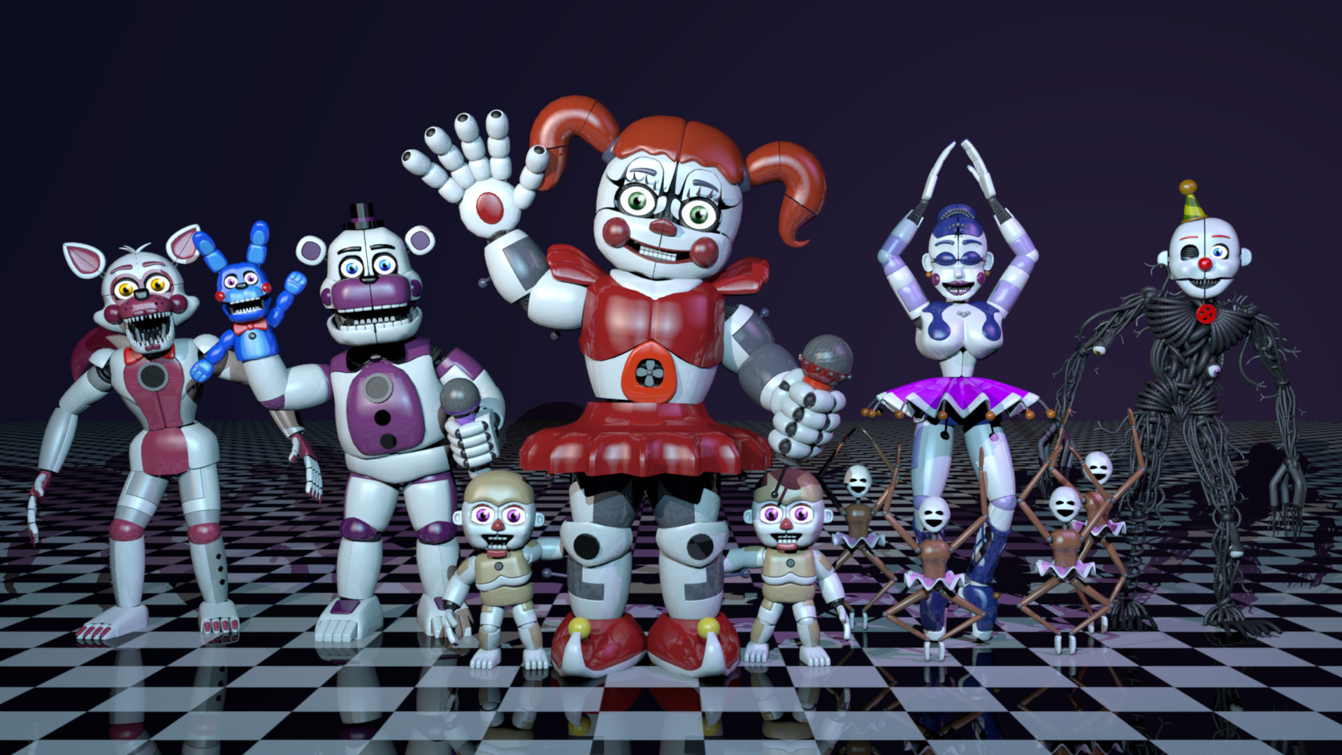 Five Nights At Freddys Sister Location Wallpaper
