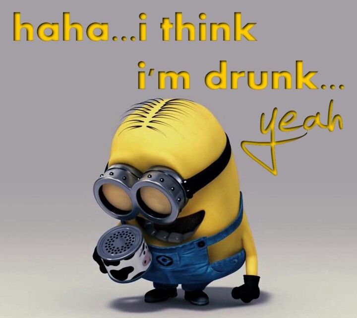 Cool Drunk Minion Image Fun