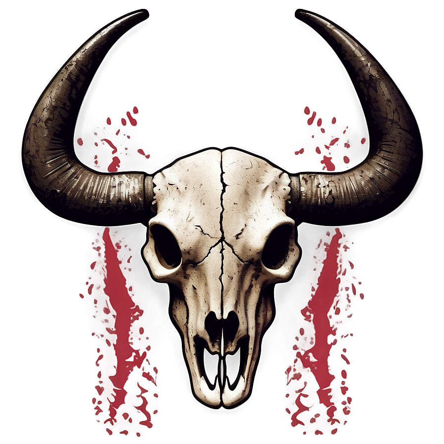 Bull Skull On Grunge Background Png Tkj Wallpaper