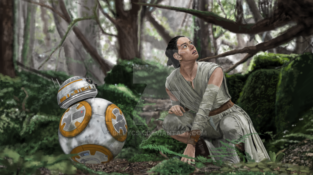 Star Wars The Force Awakens Rey And Bb8 By Billycsk