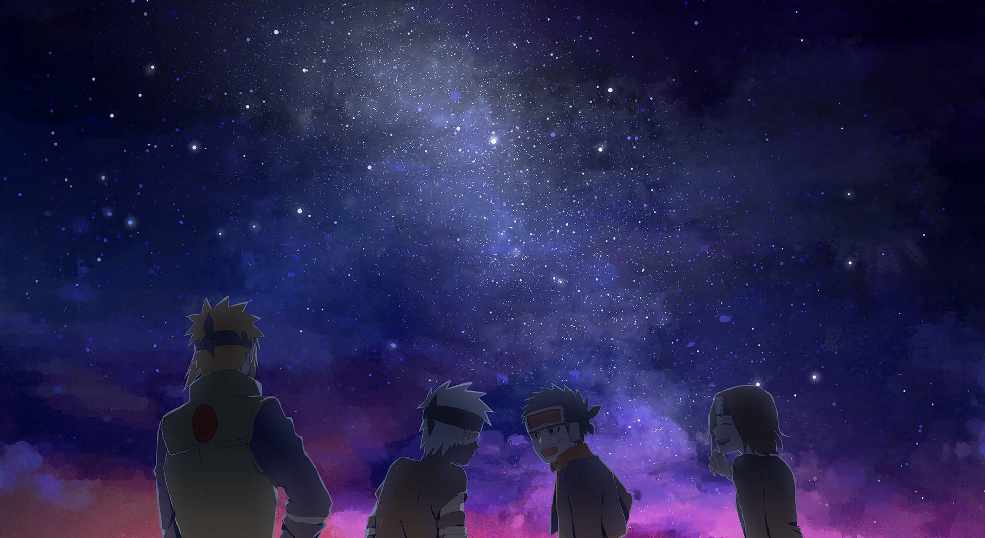 Anime Night Sky Wallpaper