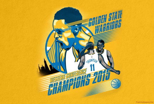 Golden State Warriors Nba Western Conference Champions Wallpaper