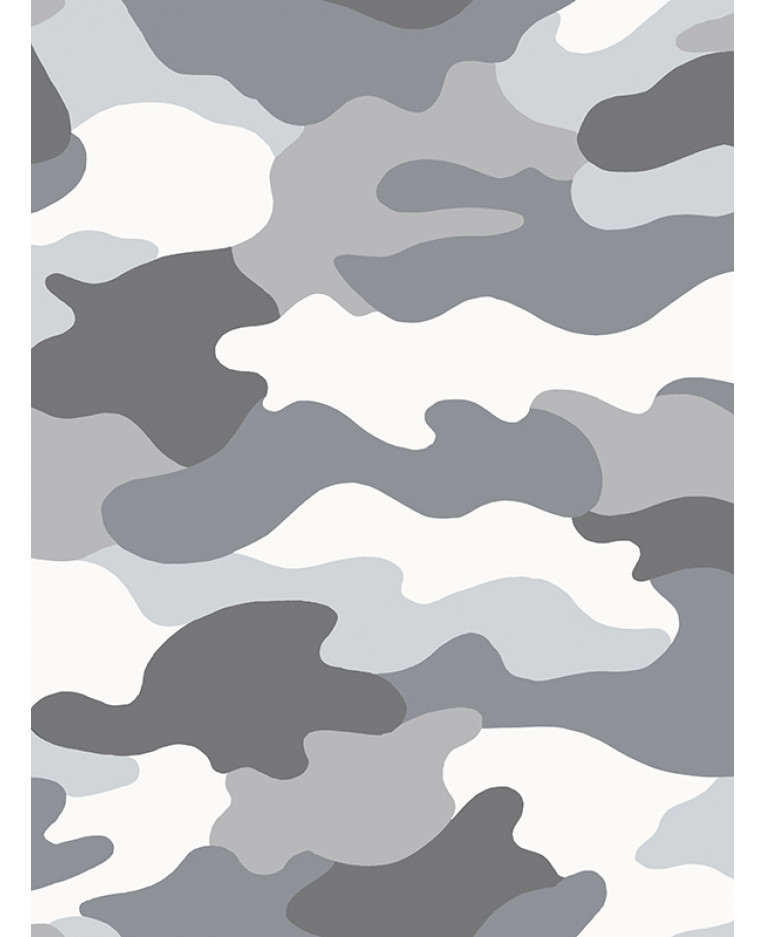 Grey Camouflage Wallpaper Bedroom Army Decor
