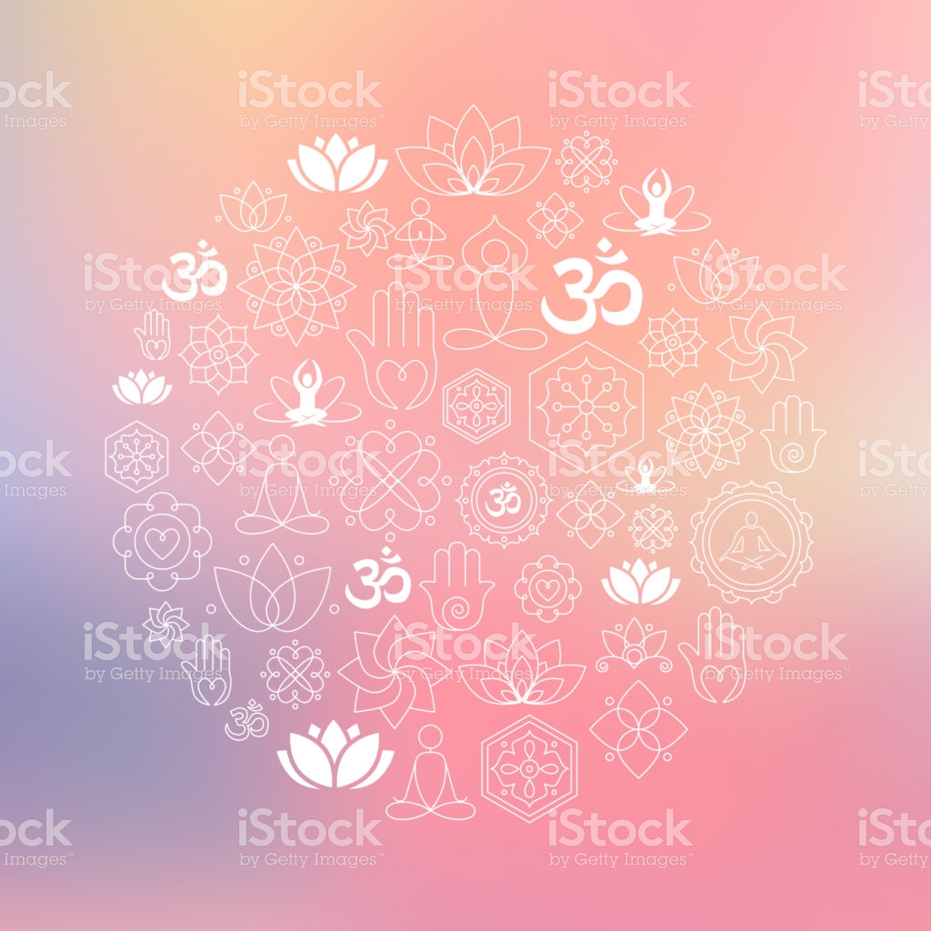 Yoga And Wellness Background Stock Illustration Image