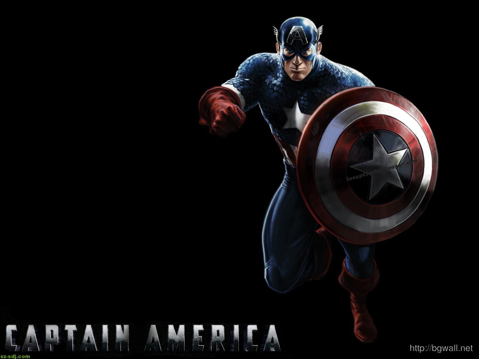 Wallpaper Captain America With Black Background Desktop