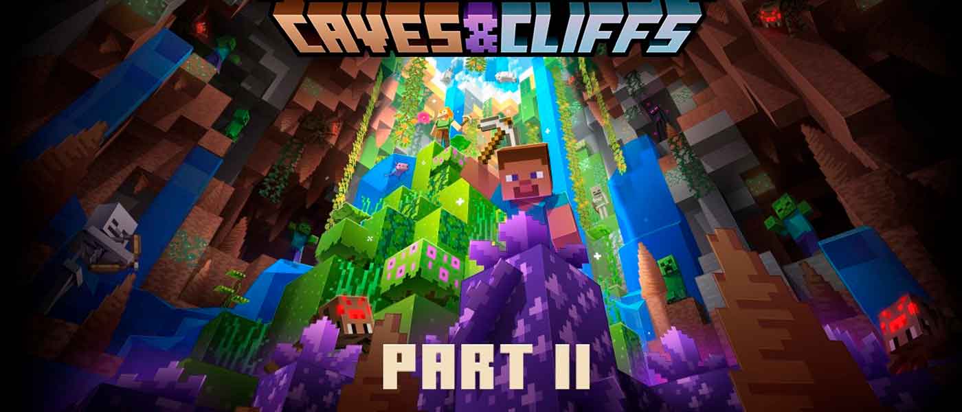 Minecraft What Brings Part Of The Update Caves And Cliffs That