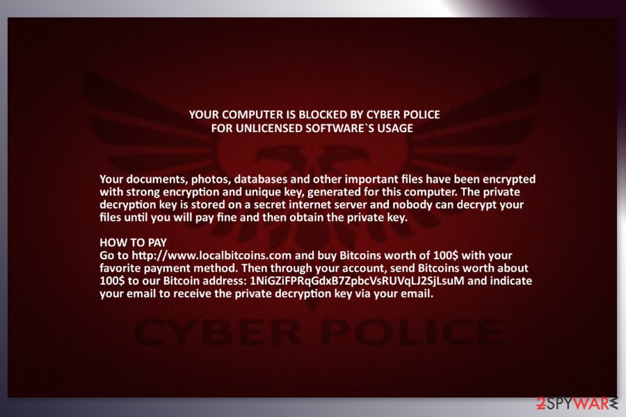 Remove Cyber Police Ransomware Virus Decryption Steps Included