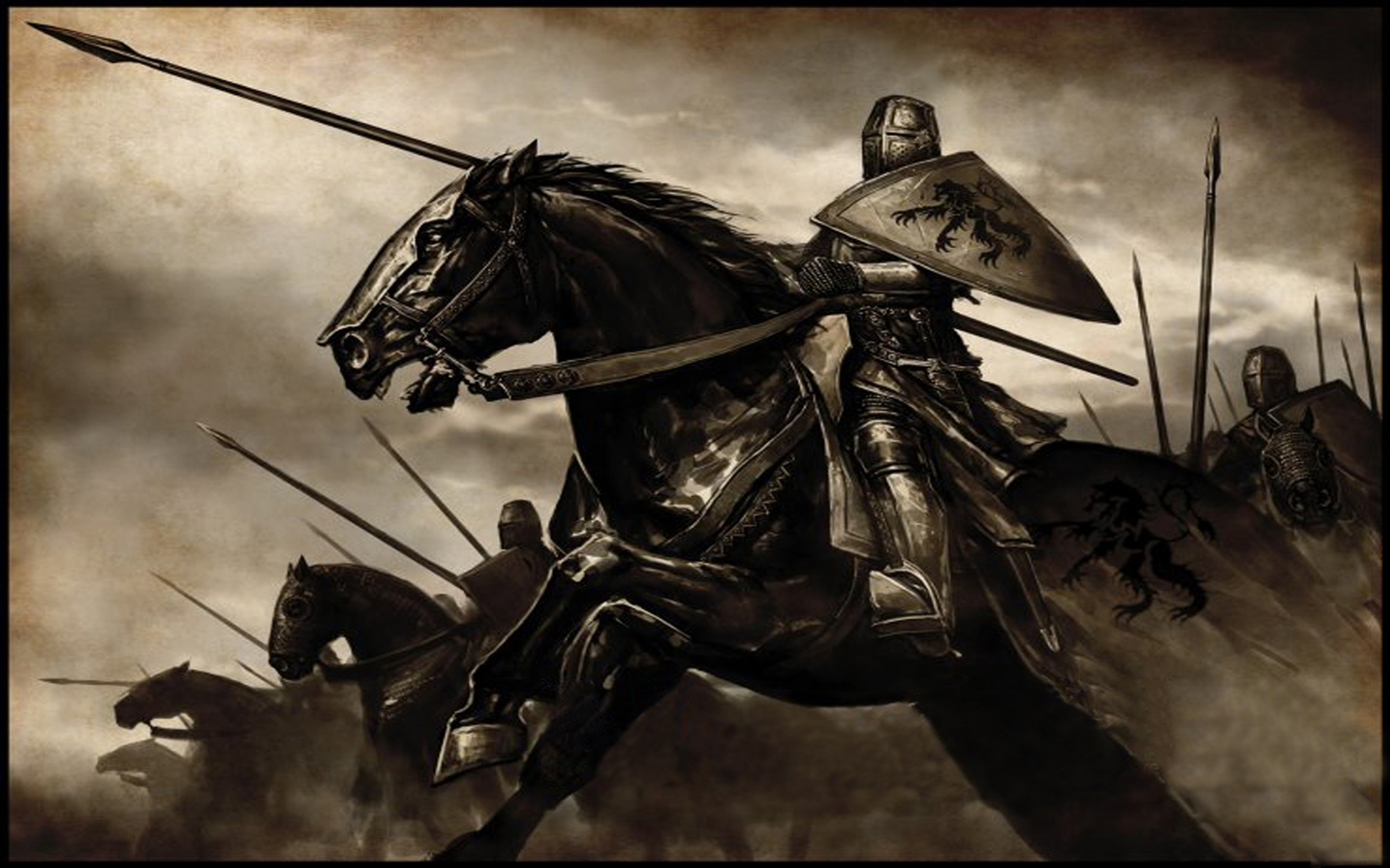 Knights Horses Wallpaper 1920x1200 Knights Horses MountampBlade