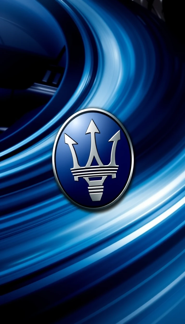 Maserati Logo Phone Wallpaper