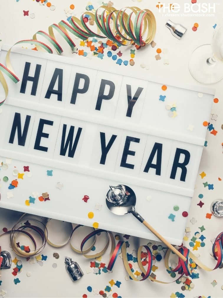 Happy New Year Phone Wallpaper