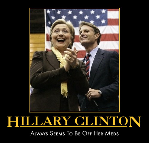 Funny Hillary Clinton Pictures Way Too Happy