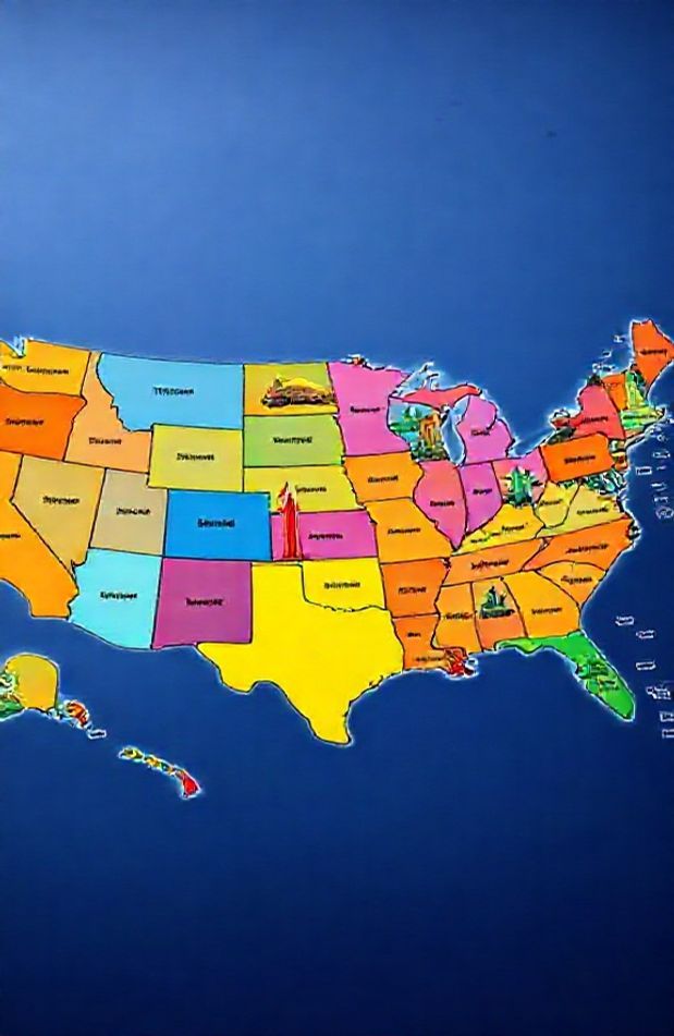 Usa Map HD Wallpaper