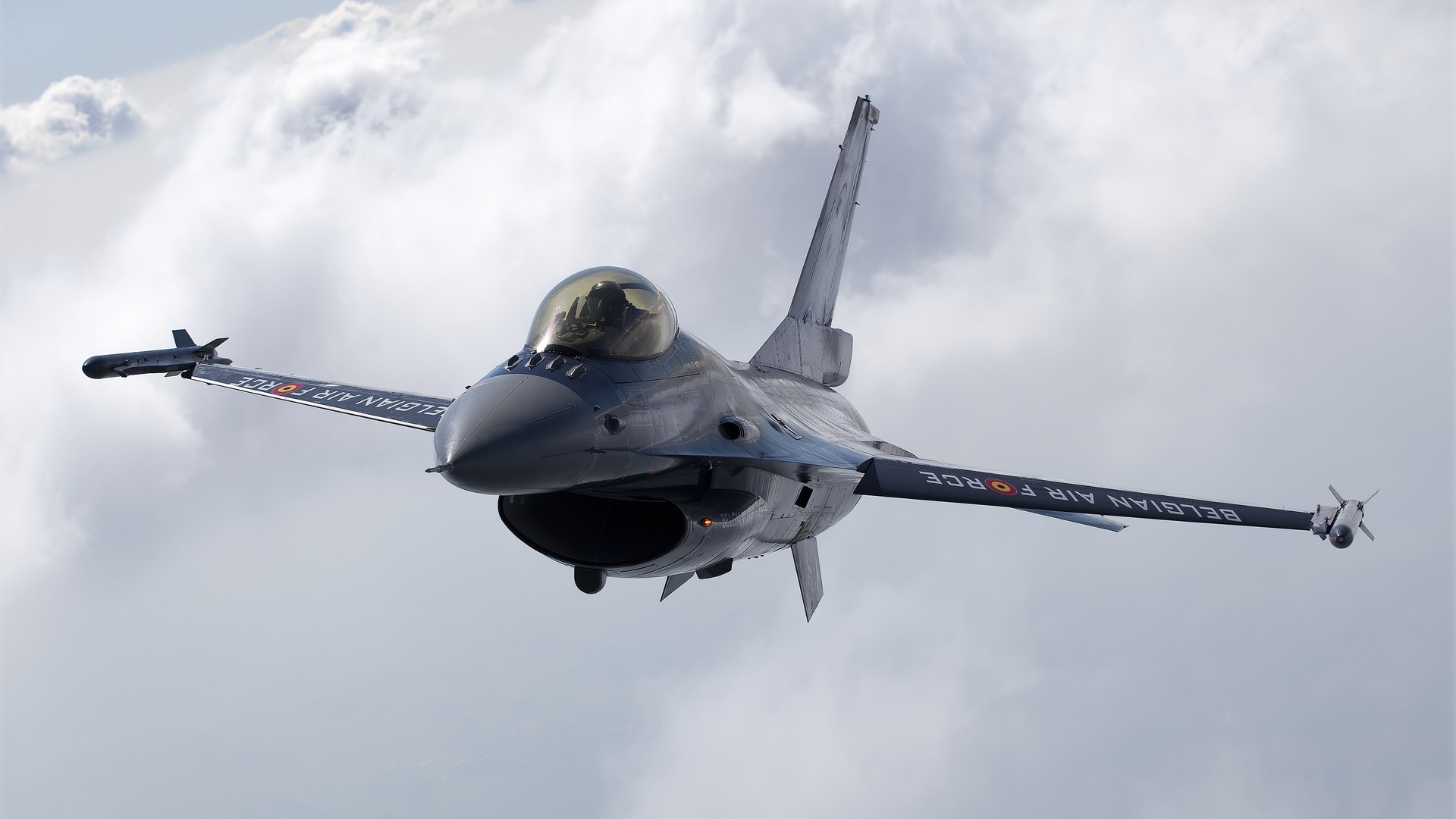 Clouds Aircraft Wallpaper Military F16