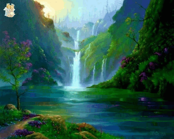Animation HD Wallpaper Animated Waterfall